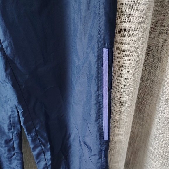 🏃‍♀️Vintage  03' Adidas Navy/Purple Lined Track Pants Women Small - Picture 4 of 11